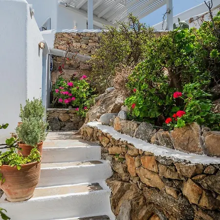 Traditional Village Stone House With Garden - Mykonos Villa *